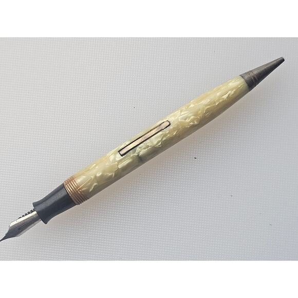 Vintage Wearever Combo Fountain Pen/Pencil - Marbled - Picture 4 of 8